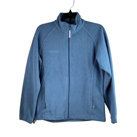 Columbia Women's Fleece Jacket Full Zip Blue Size Small - Picture 1 of 8